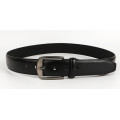 zinc alloy buckles black pu leather belt